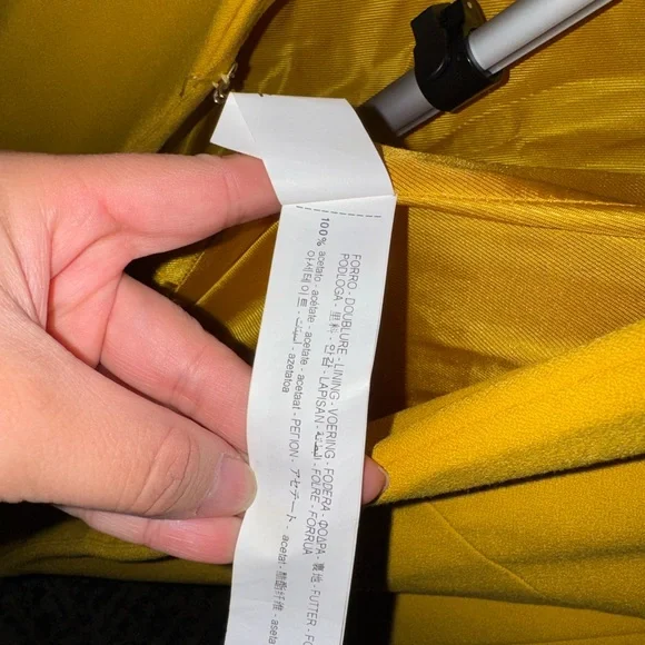 Zara Bright Yellow Longline Blazer - Picture 5 of 5